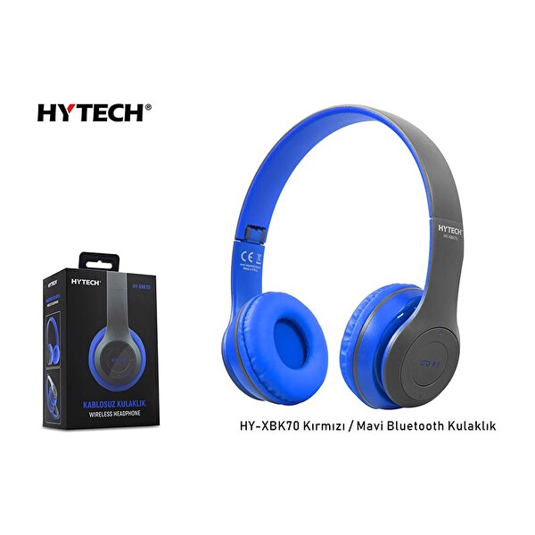 hytech hy xbk70 tf siyah mavi bluetooth