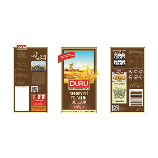 Duru Şehriyeli Pilavlık Bulgur 1 kg Duru Şehriyeli Pilavlık Bulgur 1 kg
