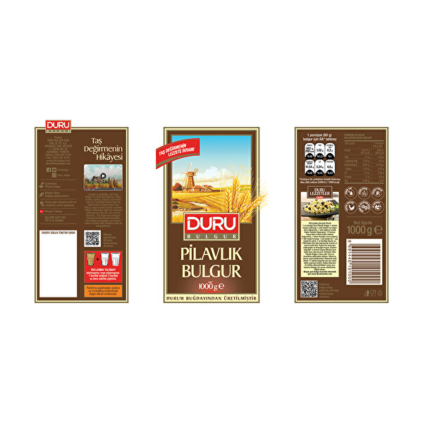 Duru Pilavlık Bulgur 1 kg Duru Pilavlık Bulgur 1 kg