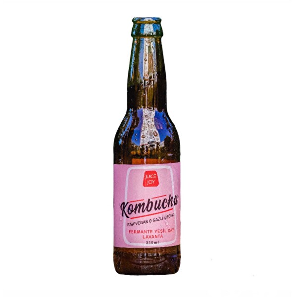 Kombucha Fermente Yeşil Çay Lavanta Cam 330 ml