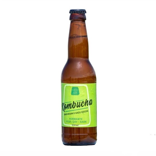Kombucha Fermente Yeşil Çay Sade Cam 330 ml