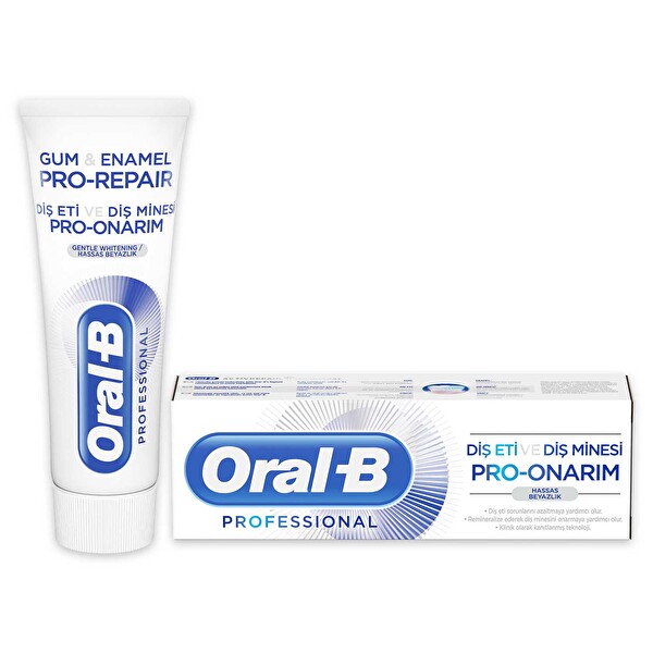 Oral B Dis Eti Ve Dis Minesi Pro Onarim Hassas Beyazlik 75 Ml 30267008 Carrefoursa