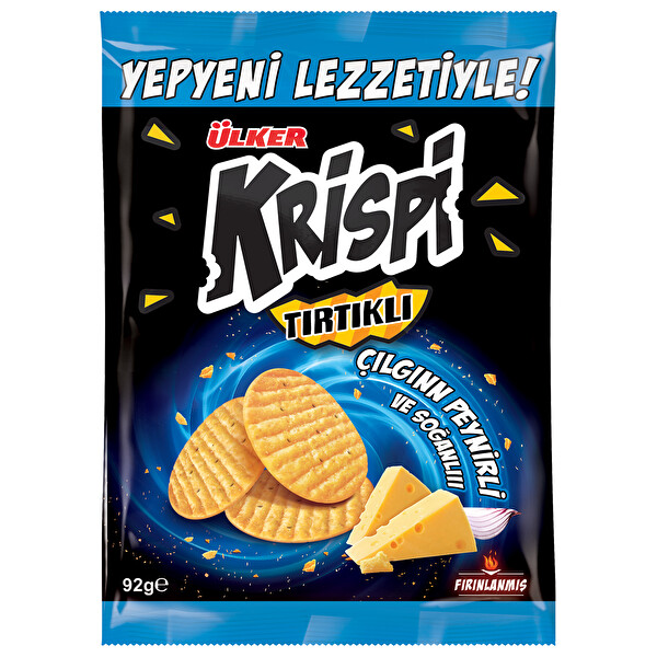 Krispi Tırtıklı Kraker Peynir & Soğan 92 g Krispi Tırtıklı Kraker Peynir & Soğan 92 g