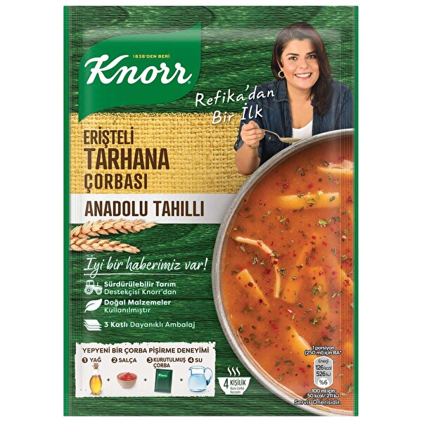 Knorr Refika’dan Erişteli Tarhana Çorbası 85 g Knorr Refika’dan Erişteli Tarhana Çorbası 85 g