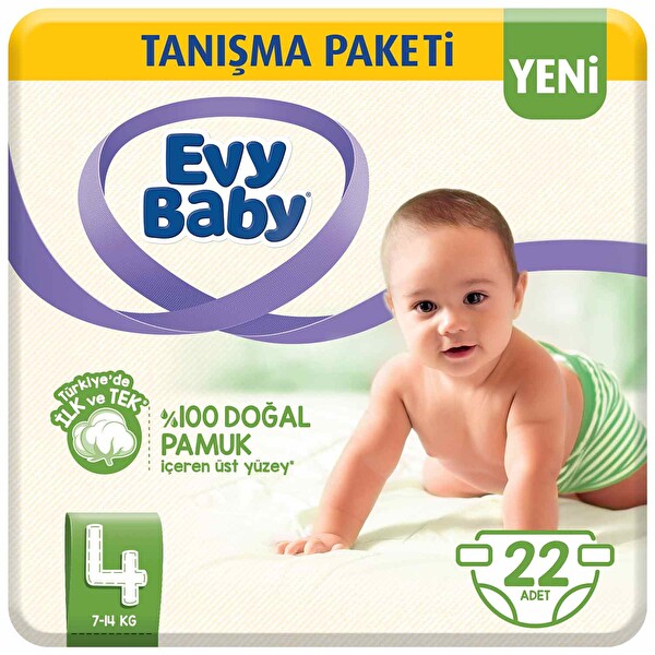 Evy Baby Bebek Bezi 4 Beden Maxi Tanisma Paketi 22 Adet 30274911 Carrefoursa