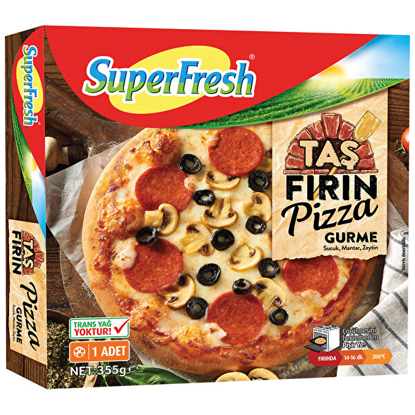 SuperFresh Taş Fırın Pizza Gurme 355 g 1 Adet 30277951 CarrefourSA