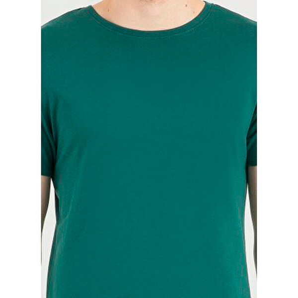 loft bisiklet yaka t shirt yesil s
