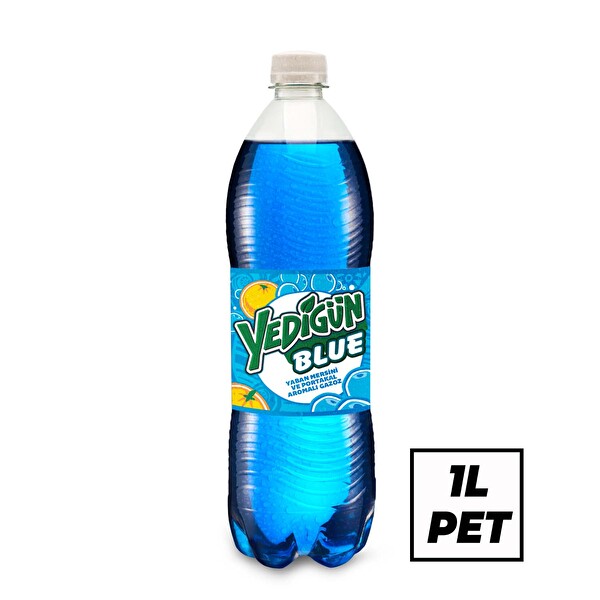 Yedigün Blue Yaban Mersini ve Portakal Aromalı Gazoz Pet 1 L