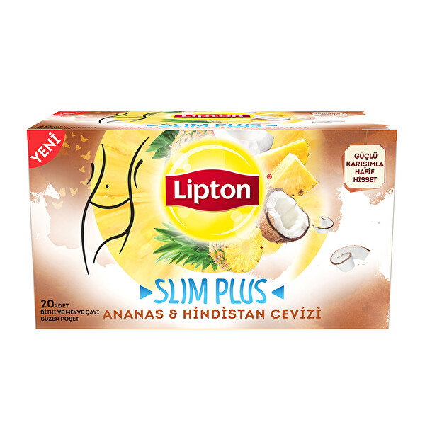 Lipton Slim Plus Ananas Hindistan Cevizi 20'li