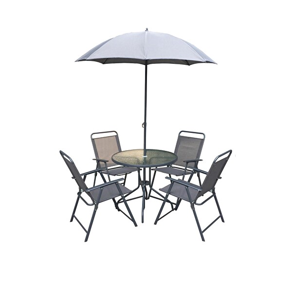 CSA 5 Parça Bahçe Mobilya Set Şemsiye Hediyeli