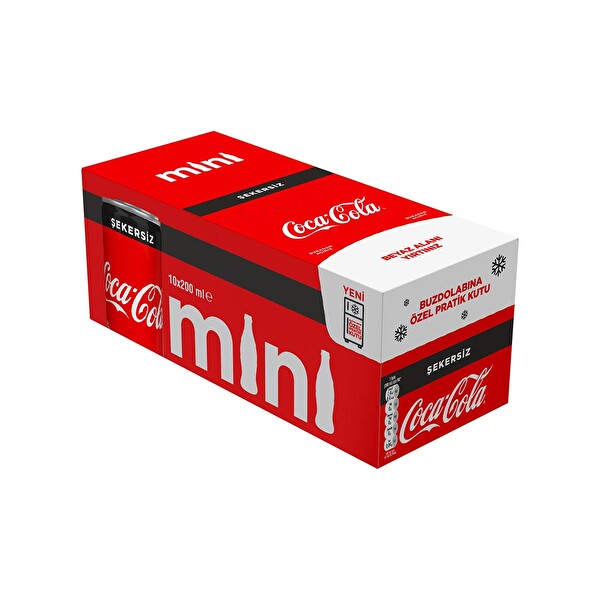 Coca Cola Şekersiz 8 x 200 ml Kutu