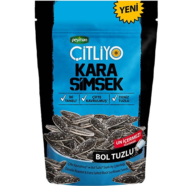 Peyman Çitliyo Kara Şimşek Bol Tuzlu 190 g Peyman Çitliyo Kara Şimşek Bol Tuzlu 190 g