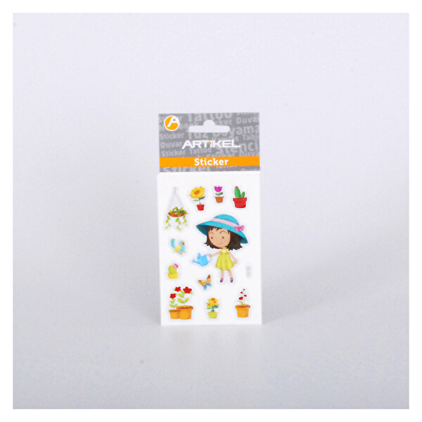 Artikel Çiçekçi Puffy Sticker