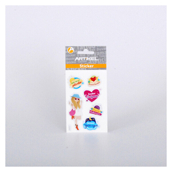 Artikel Özgür Kız Puffy Sticker