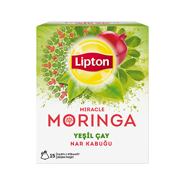 Lipton Miracle Moringa Yeşil Çay Nar Kabuğu Çayı 15 g