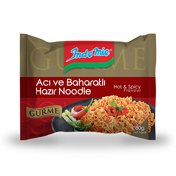 Indomie Gurme Acı Ve Baharatlı Hazır Noodle 80 G