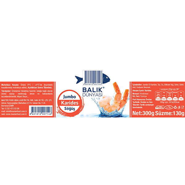 Balik Dunyasi Karides Sogus 300 G 30297686 Carrefoursa