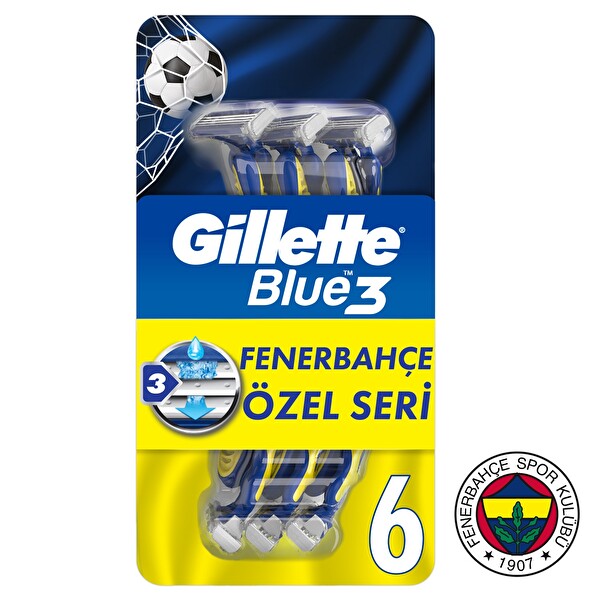 Gillette Blue3 Kullan At Tiras Bicagi 6 Li Fenerbahce Taraftar Paketi 30297693 Carrefoursa