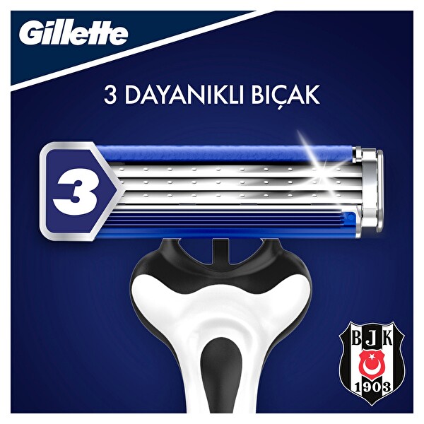 Gillette Blue3 Kullan At Tiras Bicagi 6 Li Besiktas Taraftar Paketi 30297695 Carrefoursa