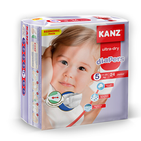 Kanz Eko Paket Junior 5 Beden 24'lü