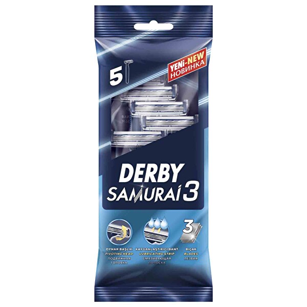 Derby Samurai 3 Bıçak 5'li