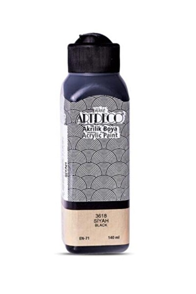 Artdeco Akrilik Boya 140 Ml - Siyah