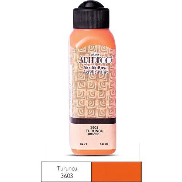 Artdeco Akrilik Boya 140 Ml, Turuncu