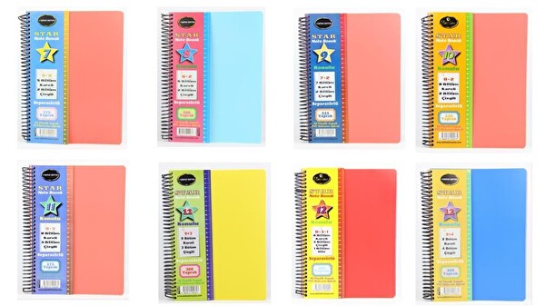  A4 AYRAÇLI DEFTER - 5K+2 ÇİZ ,175 YP