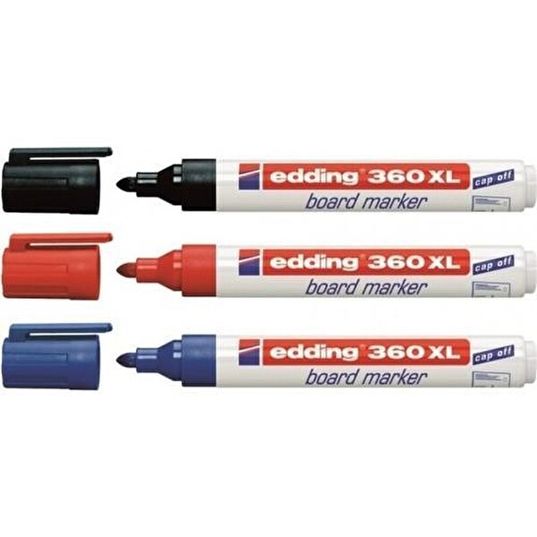 Edding 360 XL Tahtasi Kalemi 4lü Siyah