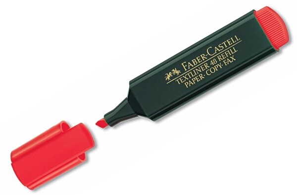 FABER CASTELL FOSFORLU KALEM - KIRMIZI