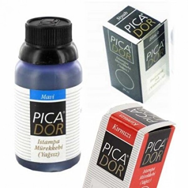 PİCADOR ISTAMPA MÜREKKEBİ 30 CC - MAVİ