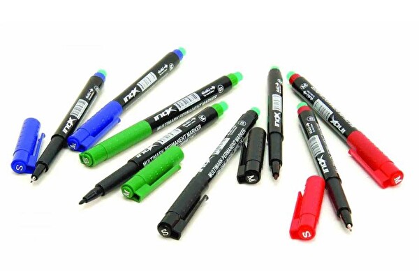 INOX CD ASETAT KALEMİ SİLGİLİ S/SİYAH
