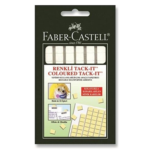 Faber Castell Tack-It Hamur Yapıştırıcı Beyaz