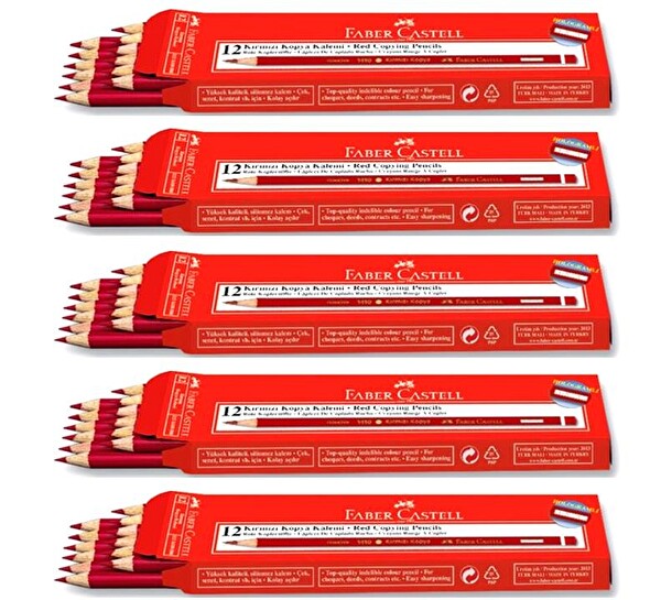 FABER CASTELL KIRMIZI KOPYA KALM 60ADT