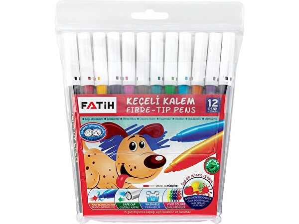 FATİH KEÇELİ KALEM 12 RENK (34020)