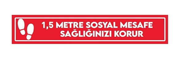 SOSYAL MESAFE SAĞLIĞINZI KORUR 6lı1,5m
