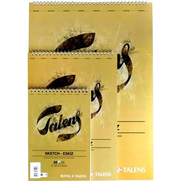 TALENS SPİRAL ESKİZ DEFTERİ 50 YPRK A5