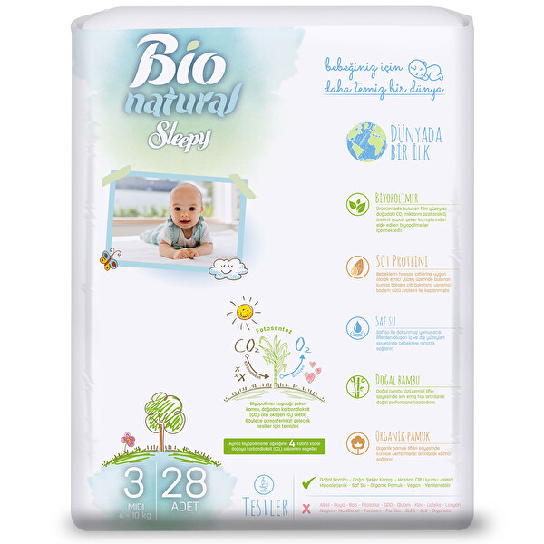 Sleepy Bio Natural Jmb Midi 28'Li 6-10 Kg
