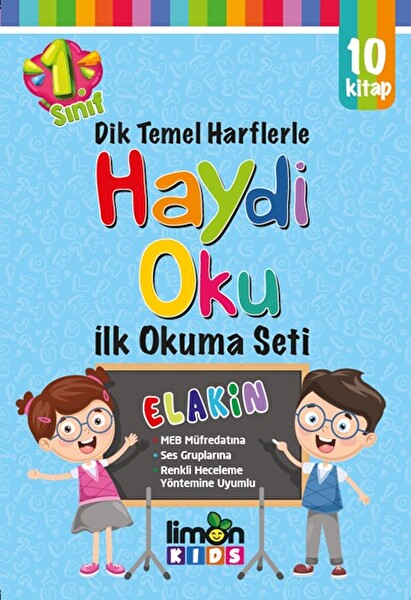 Dik Temel Harflerle Haydi Oku İlk Okuma Seti 1. Sınıflar İçin 10 Kitap