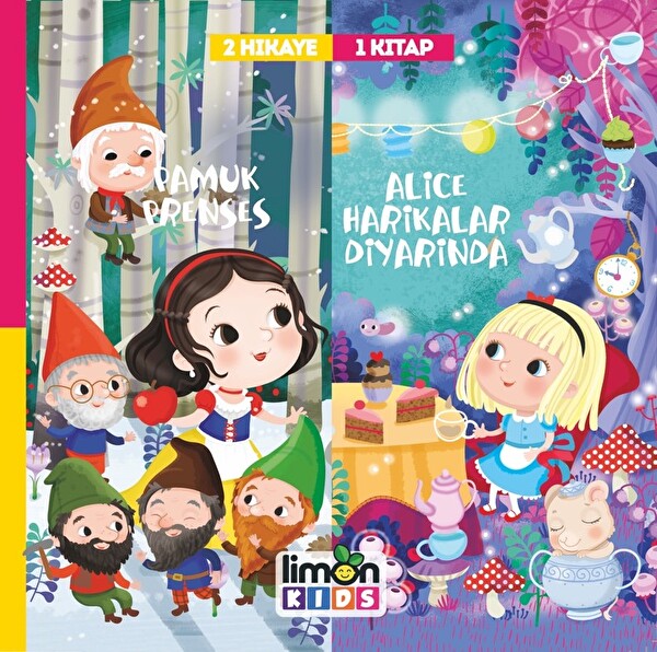 2 Hikaye 1 Kitap Pamuk Prenses Alice Harikalar Diyarında
