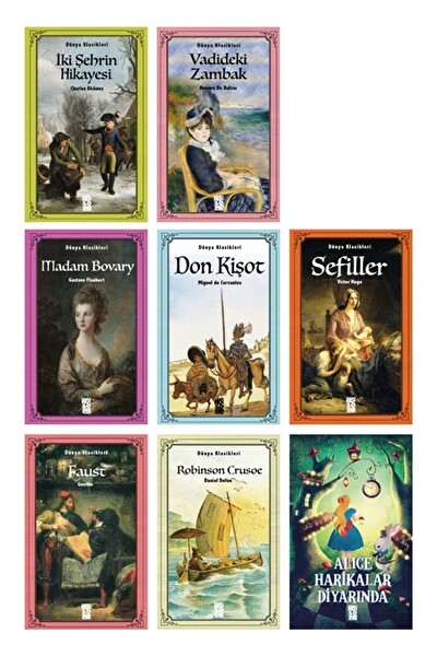 Avrupa Edebiyatı Seti (8 Kitap Takım)