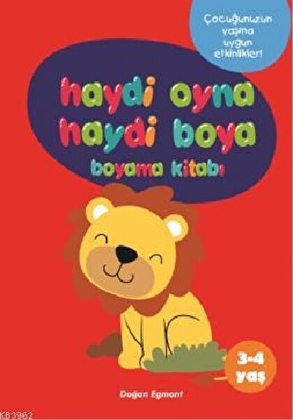 Haydi Oyna Haydi Boya 1 (3 4) Yaş Boyama