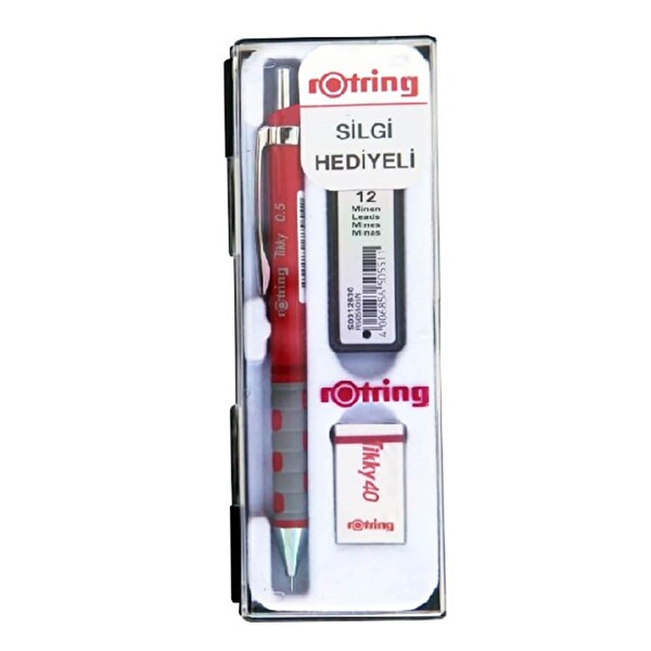 Rotring Versatil Uçlu Kalem Okul Seti 0.5 mm Kırmızı
