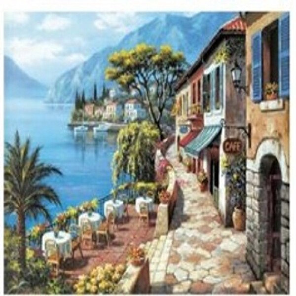 Art Liva Sayılarla Boyama Hobi Seti Tuvalli 40x50cm Sahildeki Evler