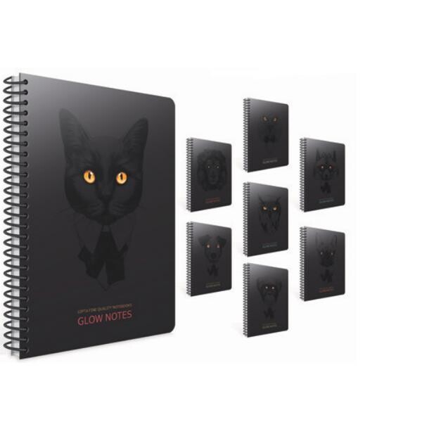Gıpta Glow Notes Spiralli Sert Kapaklı Defter 19x26 120 Yaprak Çizgili