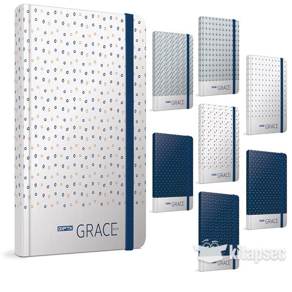 Gıpta Grace İplik Dikişli Sert Kapaklı Defter 120 Yaprak Çizgili
