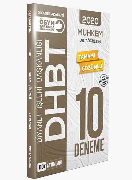 DDY 2020 DHBT 2 Muhkem Serisi Ortaöğretim Tamamı Çözümlü 10 Deneme