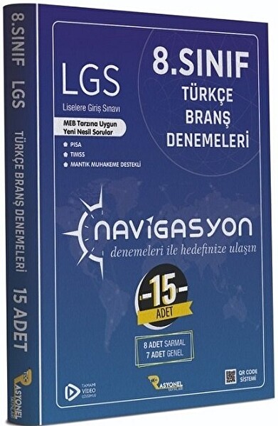 Rasyonel NAVİGASYON 8. Sınıf LGS 15 Türkçe Branş Denemeleri