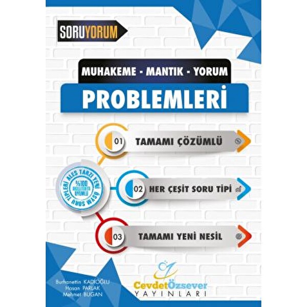Cevdet Özsever Muhakeme Mantık Yorum Problemleri Tamamı Çözümlü Ales Tarzı