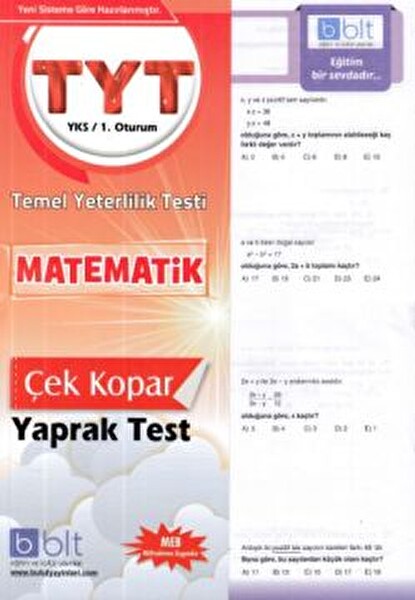 Bulut Eğitim TYT Matematik Çek Kopar Yaprak Test